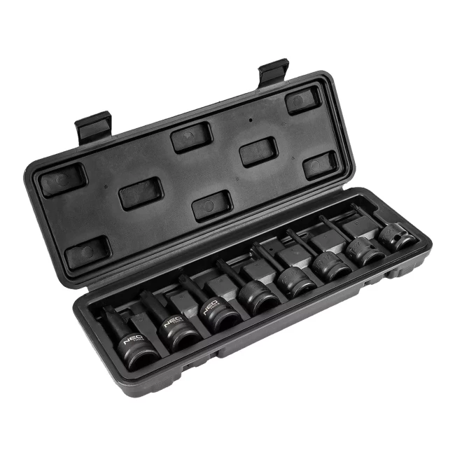 Набір ударних торцевих ключів NEO TOOLS Torx 1/2" 9 шт (08-712) Набір ударних торцевих ключів NEO TOOLS Torx 1/2" 9 шт (08-712)