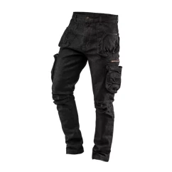 Рабочие брюки NEO TOOLS, 5 карманов DENIM, черные, размер L