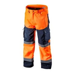 Световозвращающие брюки NEO TOOLS softshell, оранжевые, размер L