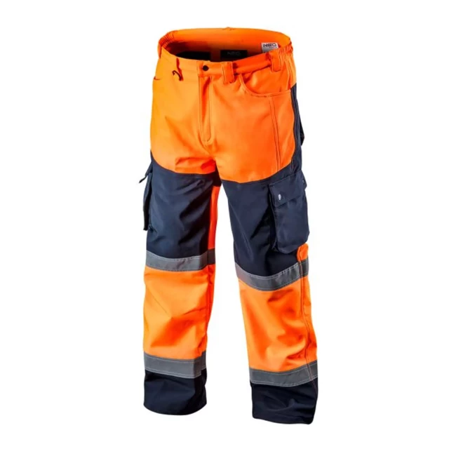 Световозвращающие брюки NEO TOOLS softshell, оранжевые, размер XXL (81-751-XXL)