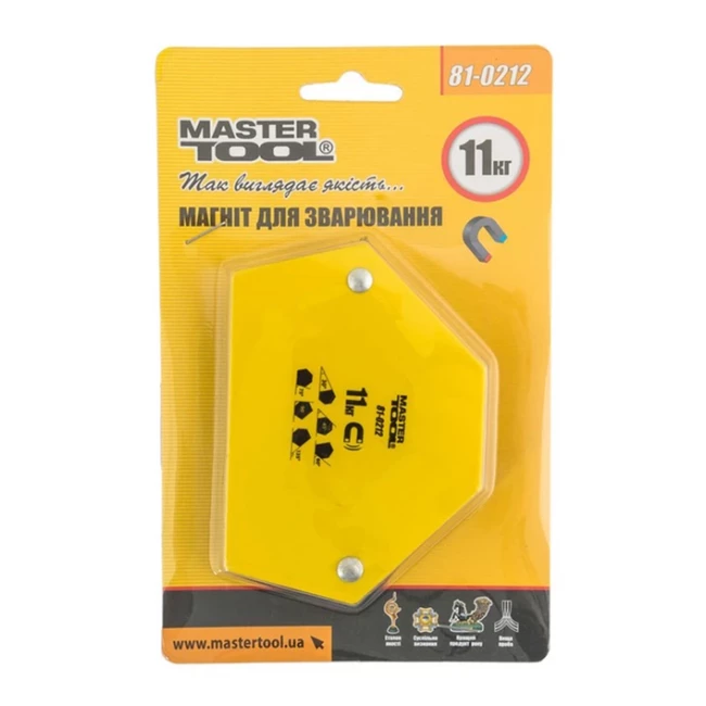 Магніт Mastertool для зварювання 30°/45°/60°/75°/90°/135° 11 кг (81-0212)