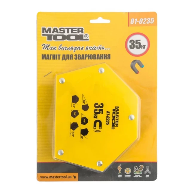 Магніт Mastertool для зварювання 30°/45°/60°/75°/90°/135° 35 кг (81-0235)