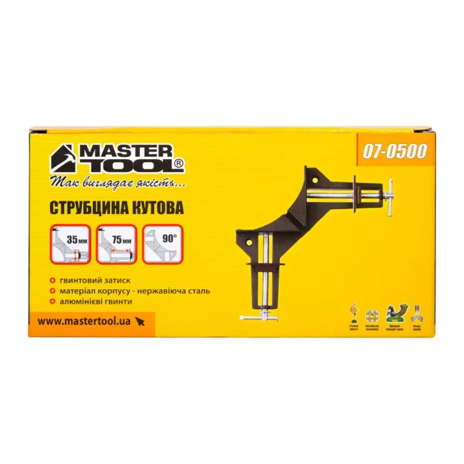 Струбцина столярная Mastertool угловая 90° 75 мм (07-0500)