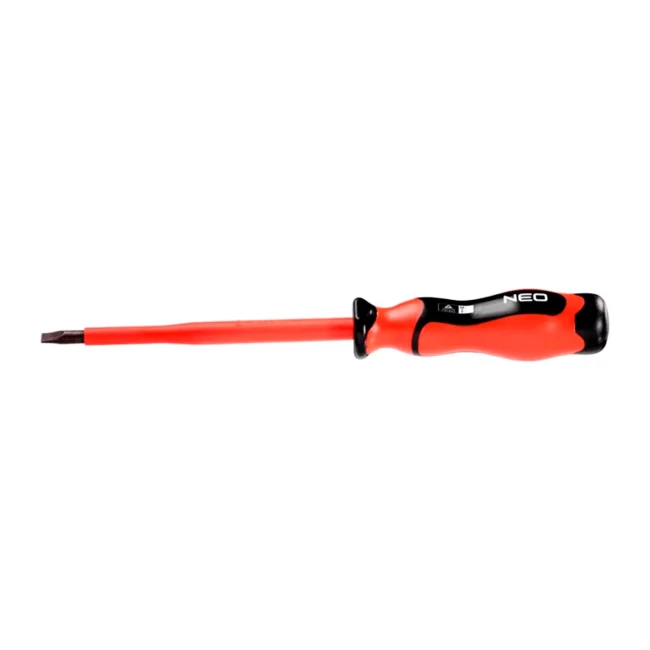 Отвертка NEO TOOLS шлицевая 0,8х4х100 мм 1000 В (04-152) Отвертка NEO TOOLS шлицевая 0,8х4х100 мм 1000 В (04-152)