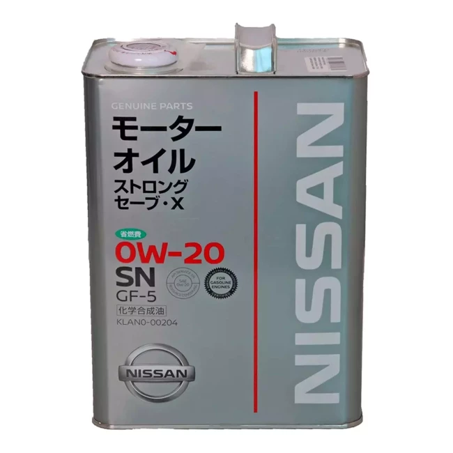 Масло моторное NISSAN "Strong Save-X 0W-20 SN" 4л (KLAN000204) Масло моторное NISSAN "Strong Save-X 0W-20 SN" 4л (KLAN000204)