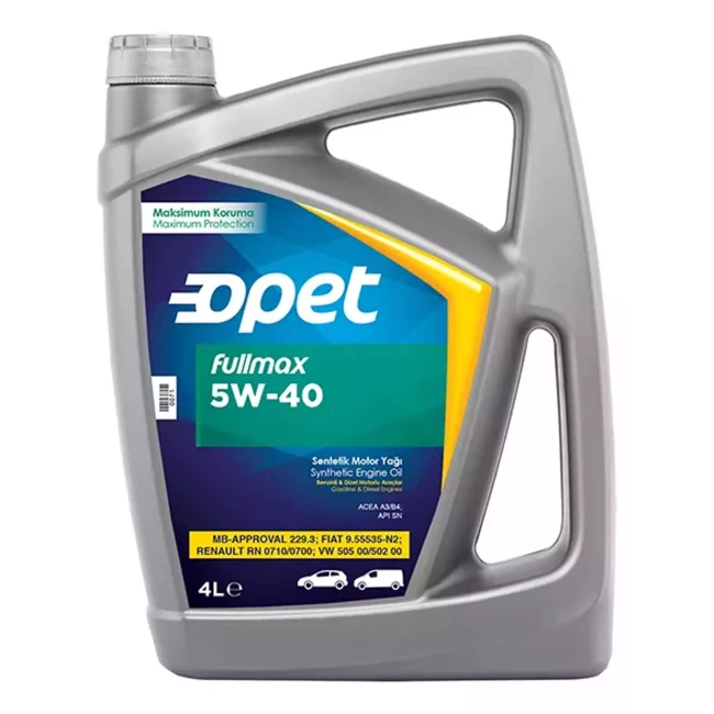 Моторное масло Opet Fullmax 5W-40 4л + МУЛЬТИТУЛ (601359194)