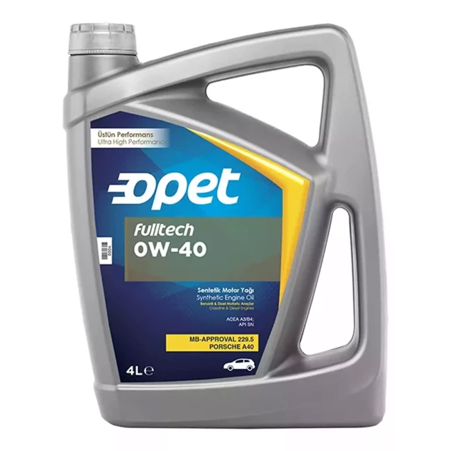 Моторное масло Opet Fulltech 0W-40 4+1л АКЦИЯ (601360022)