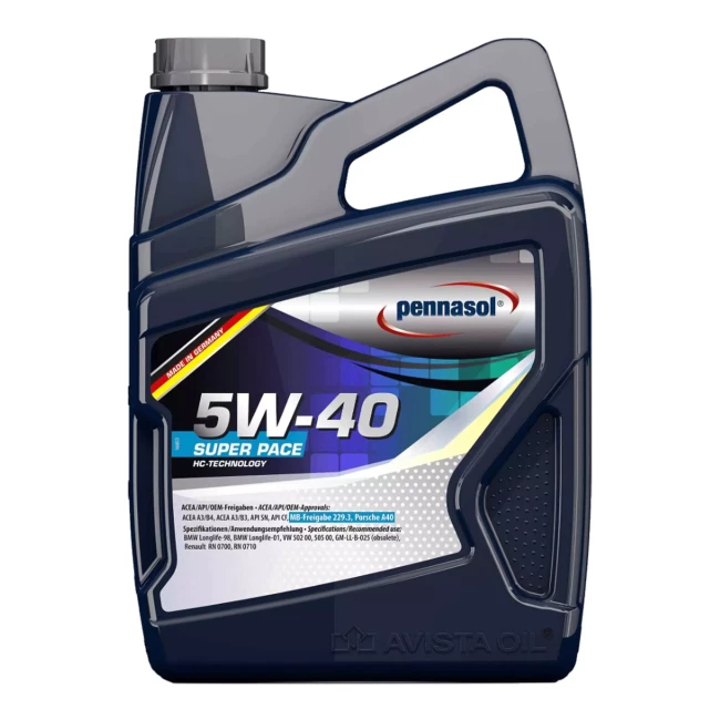 Моторное масло PENNASOL SUPER PACE SAE 5W-40 5л (356878) Моторное масло PENNASOL SUPER PACE SAE 5W-40 5л (356878)