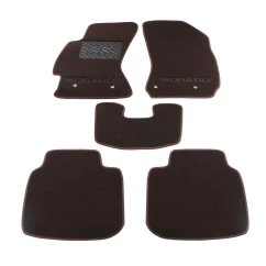 Двухслойные коврики Sotra Premium 10mm Chocolate для Subaru Legacy (mkVI); Outback (mkV)(4 клипсы) 2014-2019 (ST 90393-CH-Choco)