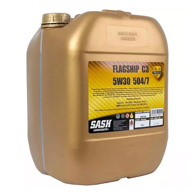 Моторное масло SASH FLAGSHIP C3 5W-30 20л (100118) Моторное масло SASH FLAGSHIP C3 5W-30 20л (100118)