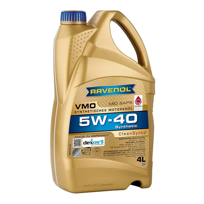 Моторна олива RAVENOL VMO 5W-40 4л Моторна олива RAVENOL VMO 5W-40 4л