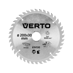 Диск отрезной VERTO 200 x 30 мм, 40 зубьев