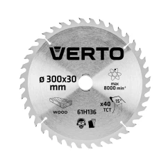 Диск отрезной VERTO 300 x 30 мм, 40 зубьев