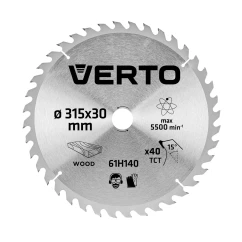 Диск отрезной VERTO 315 x 30 мм, 40 зубьев