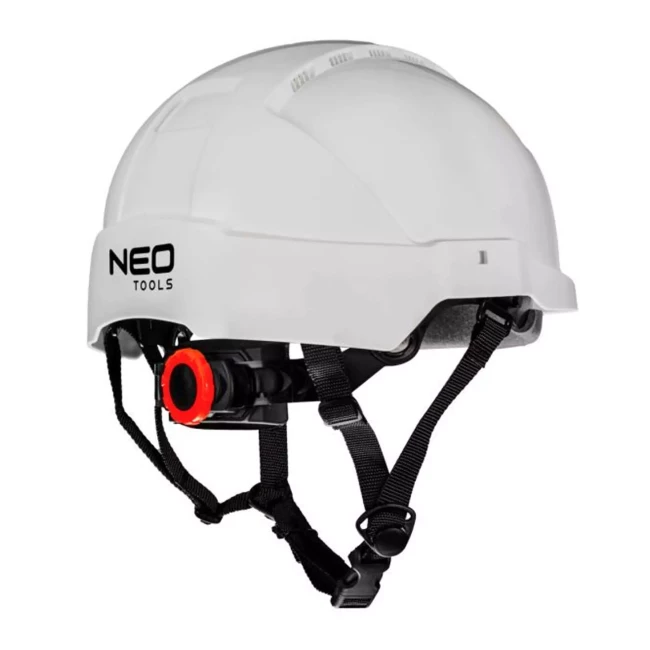 Промышленная каска для работы на высоте NEO TOOLS, белая (97-211)