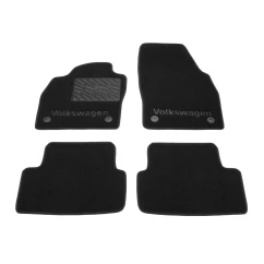 Двошарові килимки Sotra Classic 7mm Black для Volkswagen Polo (mkVI)(хетчбек) 2017-> (ST 90083-GD-Black)