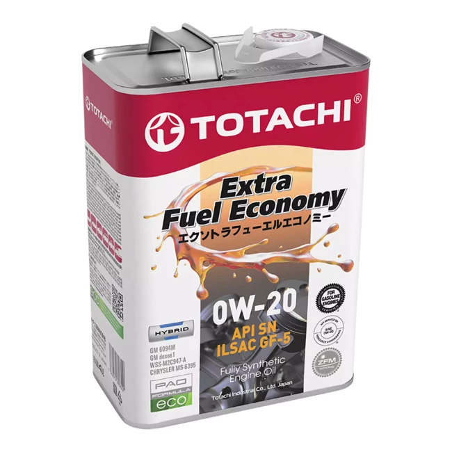 Моторное масло TOTACHI EXTRA FUEL ECONOMY 0W-20 4л (TTCH 0W20/4)