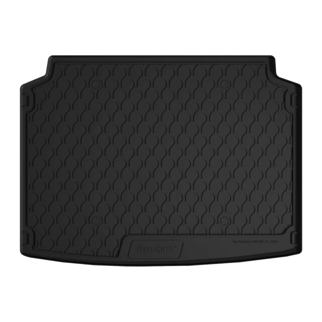Резиновый коврик в багажник Gledring для Peugeot 308 (hatch)(mkII) 2013-> (trunk) (GR 1654)