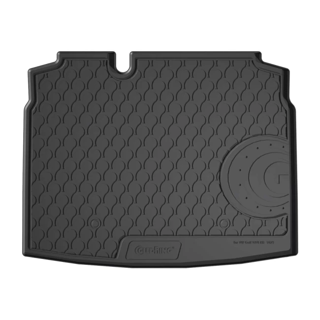 Резиновый коврик в багажник Gledring для Volkswagen Golf V-VI (hatch)(with spare tire) 2003-2012 (GR 1029)