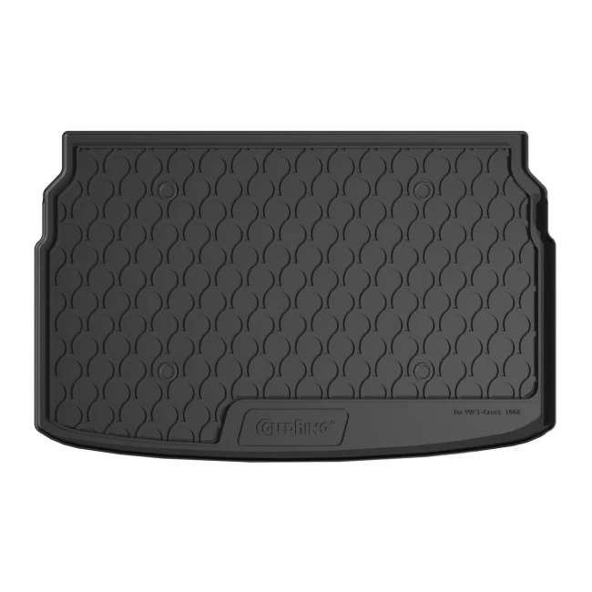 Резиновый коврик в багажник Gledring для Volkswagen T-Roc 2018-> (without spare tyre)(trunk) (GR 1037)