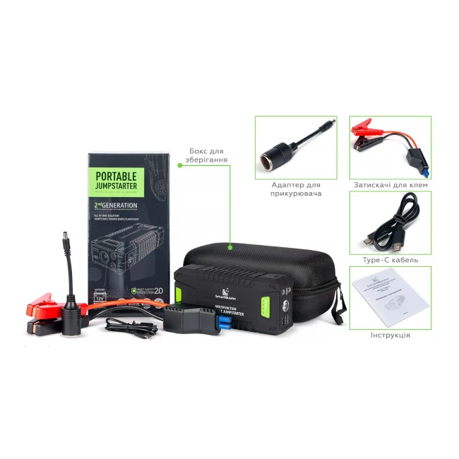 Пуско-зарядное устройство Smartbuster T242 1000А, 20000мАч