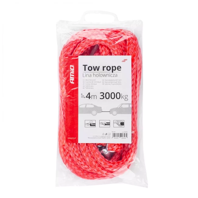 Буксировочный трос AMiO 4м 3000кг TW-3T (02656)