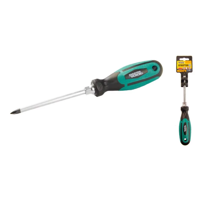 Викрутка посилена хрестова PH1 100 мм MASTERTOOL (45-8110)