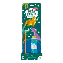 Мыльные пузыри Dodo Mega Bubbles Динозавры 450 мл с тарелочкой