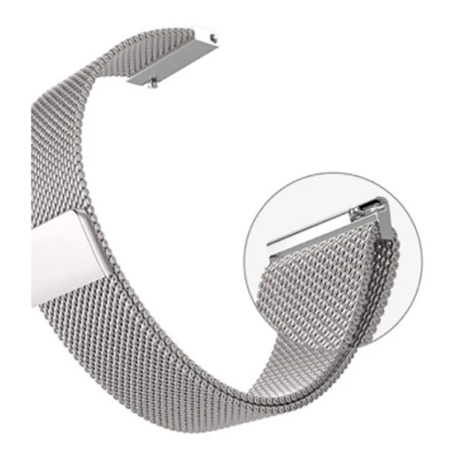 Ремешок BeCover Milanese Style для Xiaomi Amazfit Silver (707683)