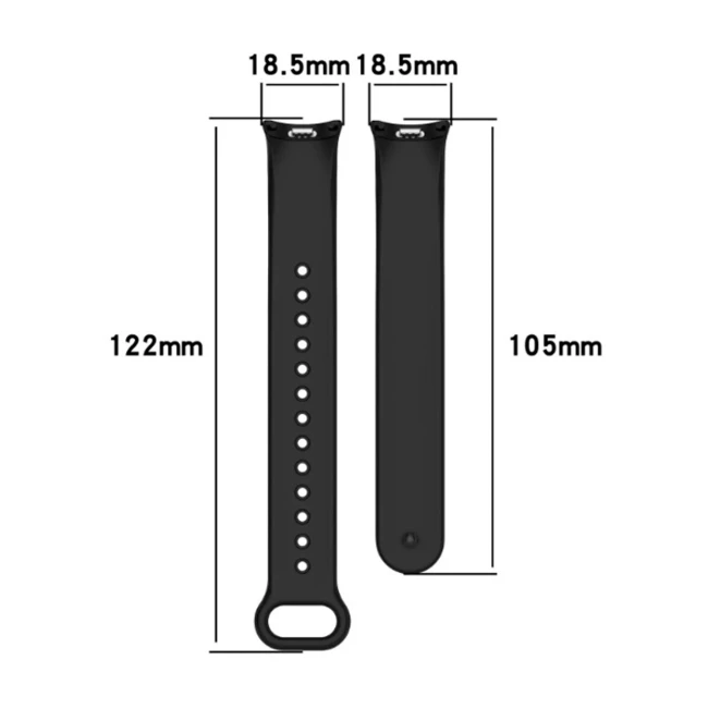 Ремінець BeCover Vents Style для Xiaomi Mi Smart Band 8 Pine Green-White (709420)