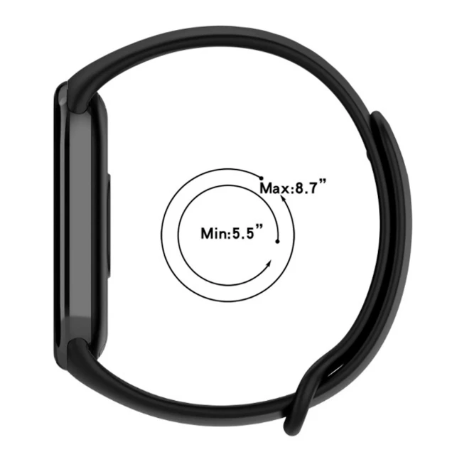 Ремінець BeCover Vents Style для Xiaomi Mi Smart Band 8 Pine Green-White (709420)