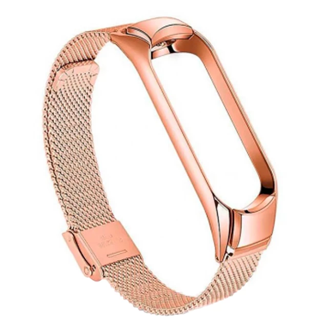 Ремінець BeCover Metal для Xiaomi Mi Smart Band 5/6 Rose Gold (705149) Ремінець BeCover Metal для Xiaomi Mi Smart Band 5/6 Rose Gold (705149)