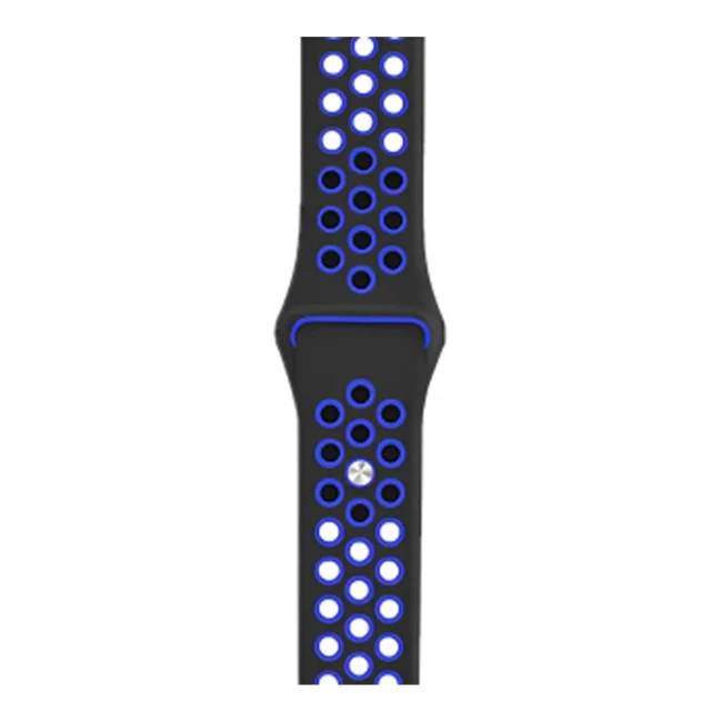 Ремінець BeCover Nike Style для Samsung Galaxy Watch Black-Blue (705782)