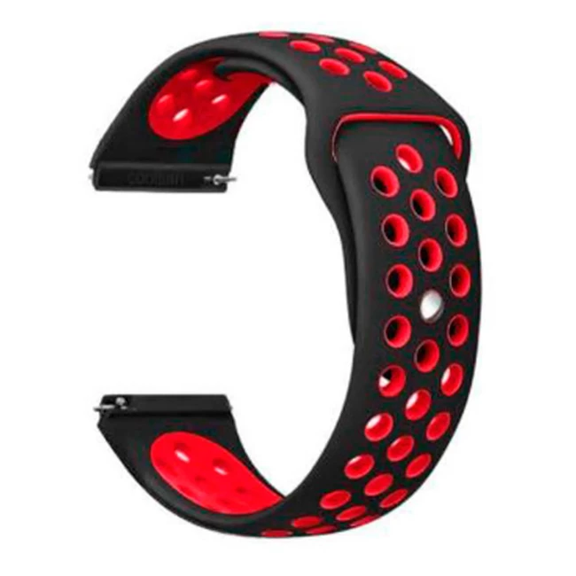 Ремінець BeCover Nike Style для Samsung Galaxy Watch Black-Red (705785)
