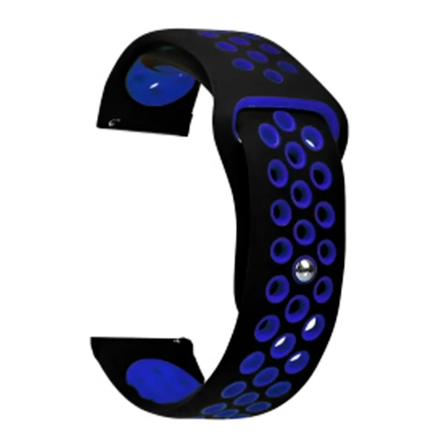 Ремінець BeCover Nike Style для Samsung Galaxy Watch Black-Blue (705782)