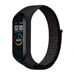 Ремінець BeCover Nylon Style для Xiaomi Mi Smart Band 5/6 Black