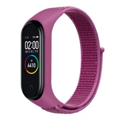 Ремінець BeCover Nylon Style для Xiaomi Mi Smart Band 5/6 Purple