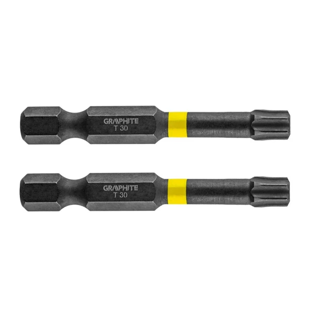 Біти GRAPHITE ударні TX30 x 50 мм 2 шт (56H528) Біти GRAPHITE ударні TX30 x 50 мм 2 шт (56H528)