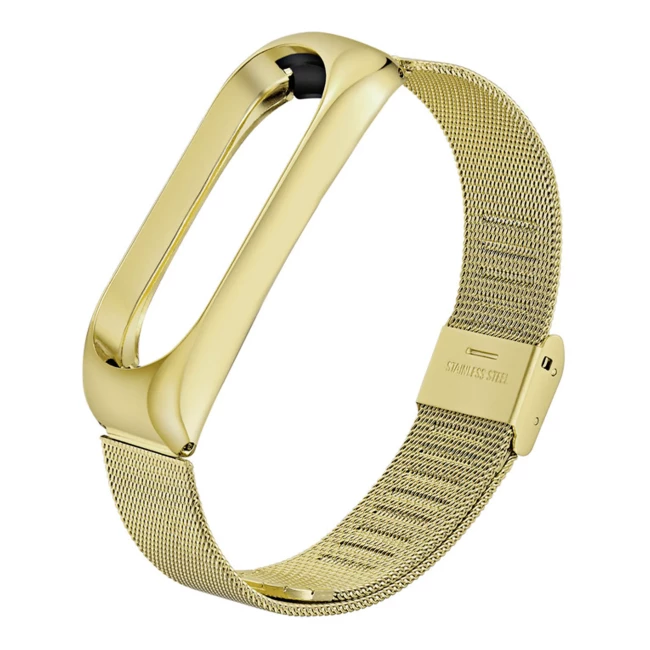 Ремінець BeCover Metal для Xiaomi Mi Band 4/3 Gold (704653)