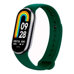 Силиконовый ремешок BeCover для Xiaomi Mi Smart Band 8 Dark Green