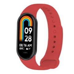 Силиконовый ремешок BeCover для Xiaomi Mi Smart Band 8 Dark Red