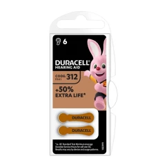 Батарейка DURACELL HA 312 6 шт (5004325)