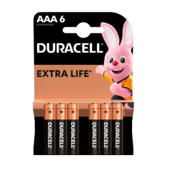 Батарейки DURACELL LR03 MN2400 алкалиновые 1х6 шт (81545427)