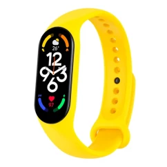 Силиконовый ремешок BeCover для Xiaomi Mi Smart Band 7 Yellow