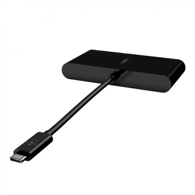 Перехідник Belkin USB-C - VGA 60W PD black (AVC001BTBK)
