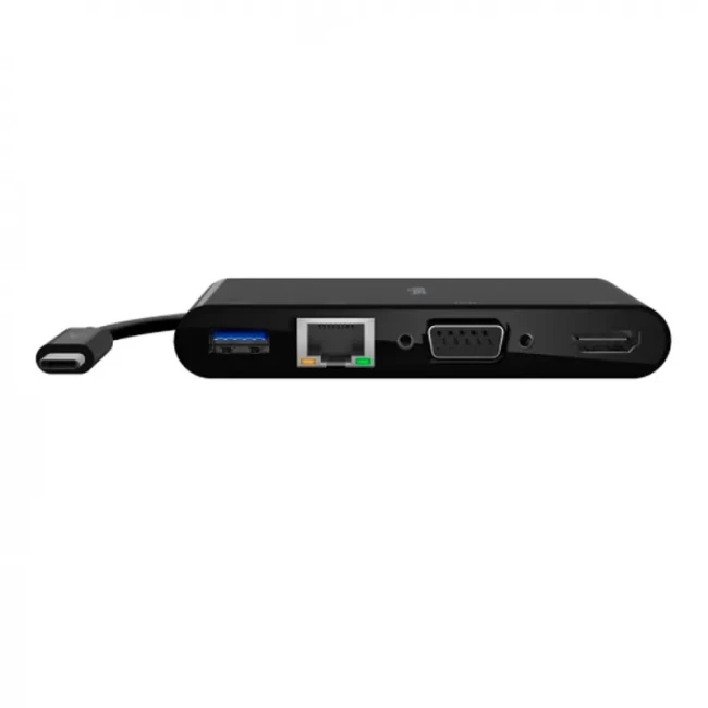 Перехідник Belkin USB-C - VGA 60W PD black (AVC001BTBK)