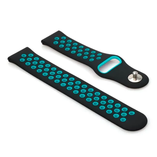 Ремешок BeCover Nike Style для Xiaomi Amazfit Black-Blue (705701)