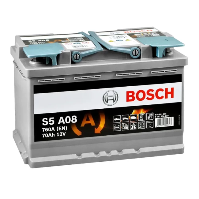 Автомобільний акумулятор BOSCH S5 A08 6CT-70Ah АзЕ (0092S5A080)