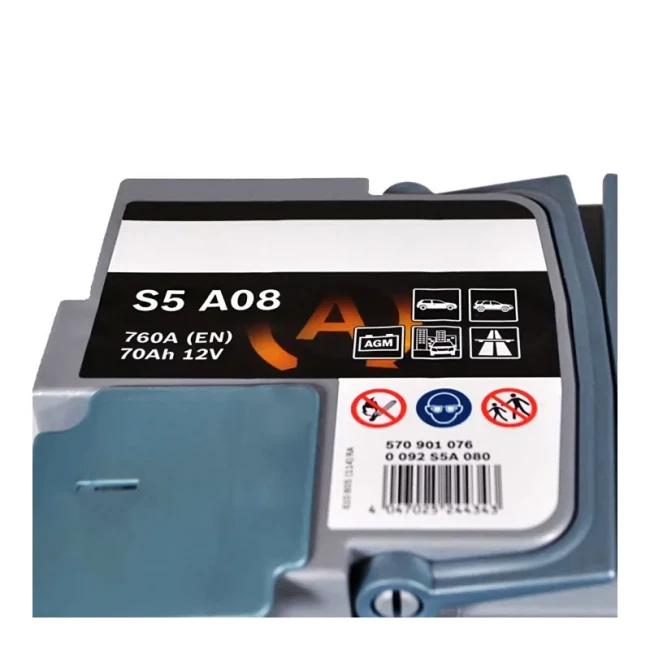 Автомобільний акумулятор BOSCH S5 A08 6CT-70Ah АзЕ (0092S5A080)