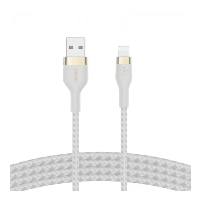 Кабель Belkin USB-A Lightning белый (CAA010BT1MWH)